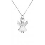 Imagen del Collar Ángel Amen en plata con circonitas para mujeres A3BB