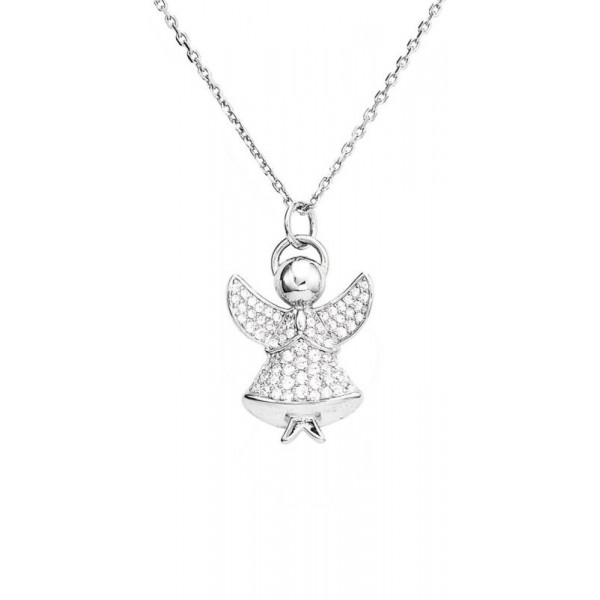 Imagen del Collar Ángel Amen en plata con circonitas para mujeres A3BB