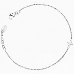 Amen Silver Cross Bracelet BRCB