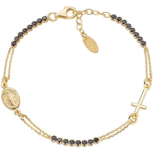 Amen Rosenkranz Armband aus Silber mit Zirkonen BRCRMIGNZ3 Bild des Amen Rosenkranz Armband aus Silber mit Zirkonen BRCRMIGNZ3