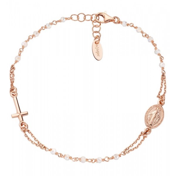 Bracciale Rosario Amen in argento con cristalli donna BRO10RBI3 Comprare Bracciale Rosario Amen in argento con cristalli donna BRO10RBI3