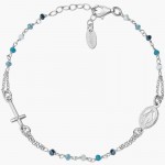 Bracciale Amen Rosario in argento con cristalli donna BRO25BMUB3 Immagine del Bracciale Amen Rosario in argento con cristalli donna BRO25BMUB3