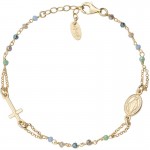 Bracciale Amen Rosario in argento con cristalli donna BRO25GMUV3 Immagine del Bracciale Amen Rosario in argento con cristalli donna BRO25GMUV3