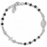Image du Bracelet Chapelet Amen en argent avec cristaux BROBG3