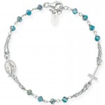 Bracelet Chapelet Amen en argent avec cristaux BROBP3 Image du Bracelet Chapelet Amen en argent avec cristaux BROBP3
