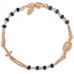 Bild des Amen Rosenkranz Armband aus Silber mit Kristallen BRORG3