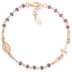 Bild des Amen Rosenkranz Armband aus Silber mit Kristallen BRORL3