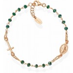 Amen Silver Rosary Bracelet with crystals BRORVB3 Image of the Amen Silver Rosary Bracelet with crystals BRORVB3