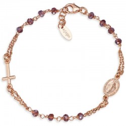Bild des Amen Rosenkranz Armband aus Silber mit Kristallen für Damen BRORVI3