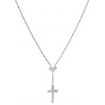 Imagen del Collar Cruz con corazón Amen para mujeres CLCHB