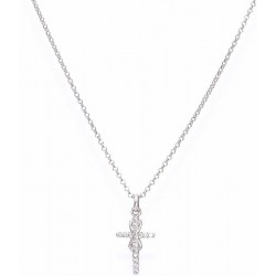 Image of the Amen Cross Necklace with infinity for women CLCRINBB