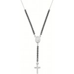 Imagen del Collar Rosario Amen en plata con circonitas CLCRMIBNZ4