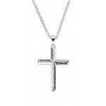Amen Silver Cross Necklace for men CLCRUB Image of the Amen Silver Cross Necklace for men CLCRUB