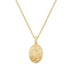 Collar con Medalla Virgen de Fátima Amen para mujeres CLFAGP