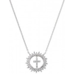 Image of the Amen Cross Necklace with sun for women CLGHCRBBZ