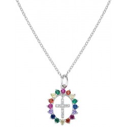 Immagine della Collana Amen Croce in argento con zirconi da donna CLGHCRBMZ