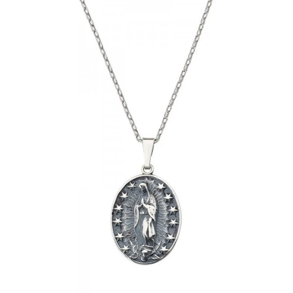Amen Our Lady of Guadalupe Medal Necklace CLMAGUN Image of the Amen Our Lady of Guadalupe Medal Necklace CLMAGUN