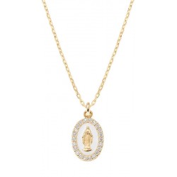Collar Virgen Milagrosa Amen para mujeres CLMISMGB