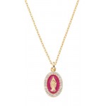Amen Miraculous Medal Necklace for ladies CLMISMGBO Image of the Amen Miraculous Medal Necklace for ladies CLMISMGBO