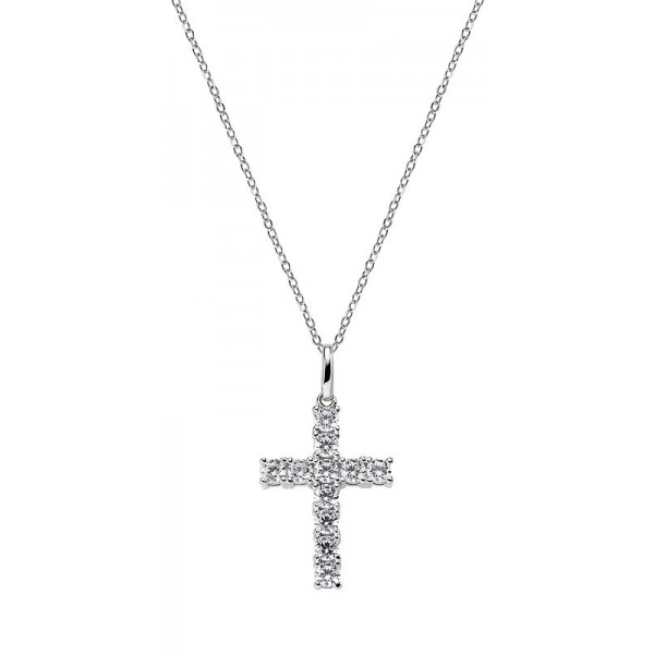 Collana Amen Croci in argento con zirconi da donna CRBB01 Comprare Collana Amen Croci in argento con zirconi da donna CRBB01