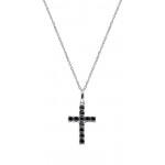Collar Cruz Amen en plata con circonitas para mujeres CRBN02 Comprar Collar Cruz Amen en plata con circonitas para mujeres CRBN02