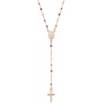 Imagen del Collar Rosario Amen en plata con cristales para mujeres CRO10RARTO4