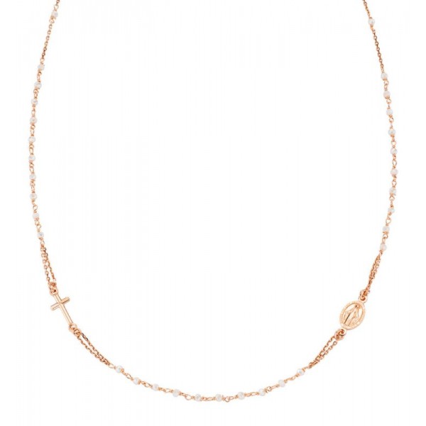 Amen Rosenkranz Kette aus Silber mit Kristallen für Damen CRO10RBI3 kaufen