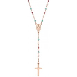 Collar Rosario Amen en plata con cristales para mujeres CRO10RRRV4