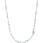 Collier Chapelet Amen en argent avec cristaux pour femmes CRO25BMUB3 Image du Collier Chapelet Amen en argent avec cristaux pour femmes CRO25BMUB3