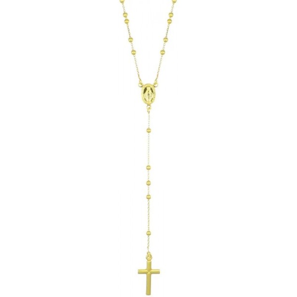 Image of the Amen Silver Rosary Necklace CRO25G