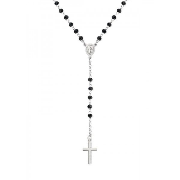 Comprar Collar Rosario Amen en plata con cristales CROBN4