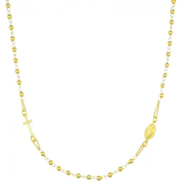 Imagen del Collar Rosario Amen en plata CROG3