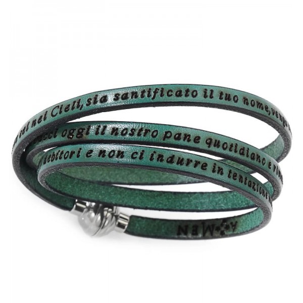 Image of the Amen Lords Prayer Bracelet in Italian PNIT03