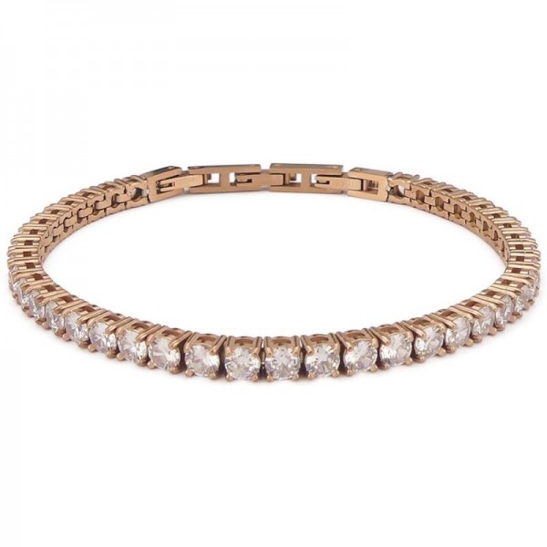 Boccadamo Man mens tennis Bracelet ABR651RS Image of the Boccadamo Man mens tennis Bracelet ABR651RS