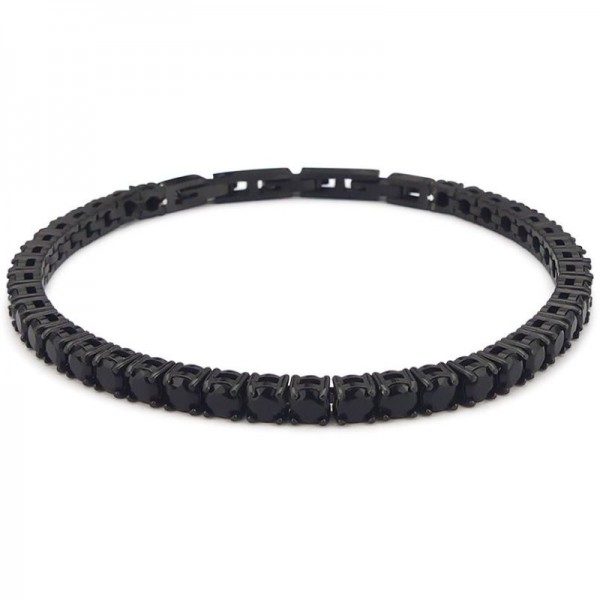 Boccadamo Man mens tennis Bracelet ABR652N Image of the Boccadamo Man mens tennis Bracelet ABR652N