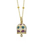 Collier Femme Boccadamo avec Clochette Porte-Bonheur CL/GR18 Image du Collier Femme Boccadamo avec Clochette Porte-Bonheur CL/GR18