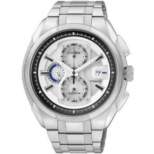 Buy Citizen Men's Watch Super Titanium Chrono Eco-Drive CA0200-54B