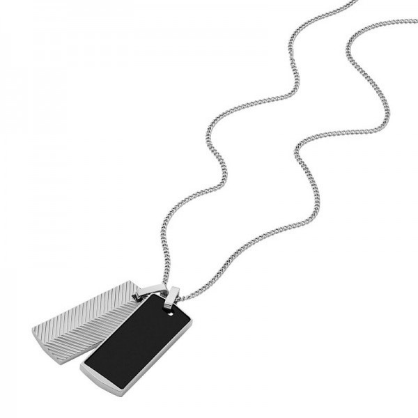 Fossil Harlow - Mens Steel Necklace - JF04565040 Image of the Fossil Harlow - Mens Steel Necklace - JF04565040