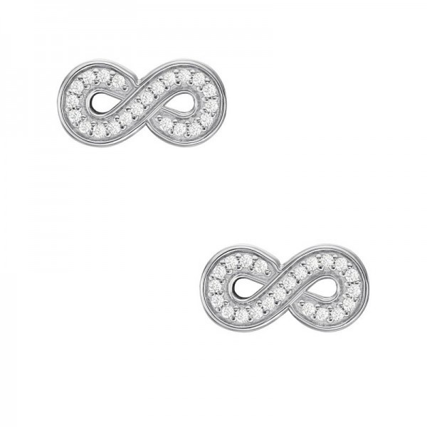 Fossil Womens Earrings Sterling Silver JFS00634040 Image of Fossil Womens Earrings Sterling Silver JFS00634040