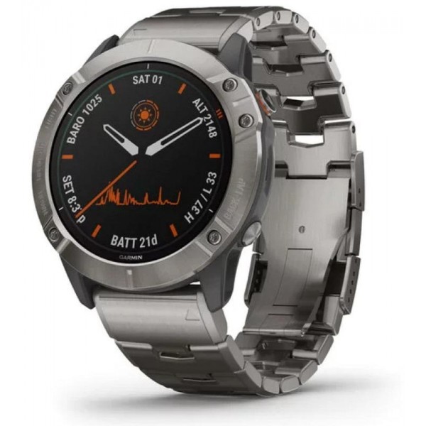 Reloj Garmin Hombre Fēnix 6X Pro Solar Titanium 010-02157-24 Comprar Reloj Garmin Hombre Fēnix 6X Pro Solar Titanium 010-02157-24