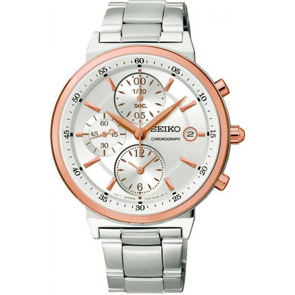 Kaufen Sie Seiko Unisexuhr Neo Classic SNDW48P1 Chronograph Quartz