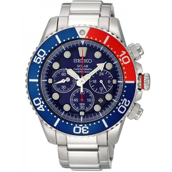Montre Seiko Homme Prospex Chronograph Diver's 200M Solar SSC019P1 Acheter Montre Seiko Homme Prospex Chronograph Diver's 200M Solar SSC019P1