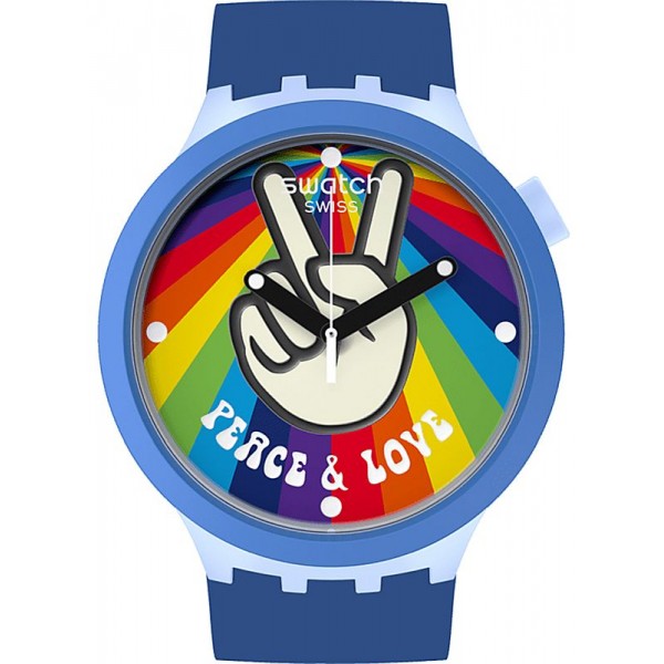 Acheter Montre Swatch Big Bold Peace Hand Love SB03N105