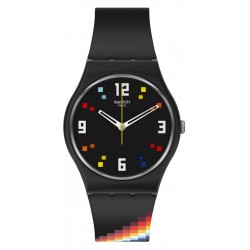 Comprar Reloj Swatch Unisex Gent Black Carousel Squares SO28B705