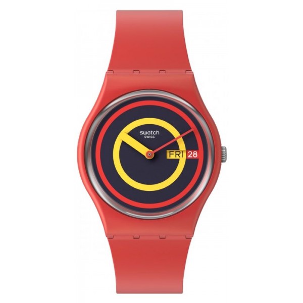 Swatch Unisexuhr Gent Swatch Concentric Red SO28R702 kaufen