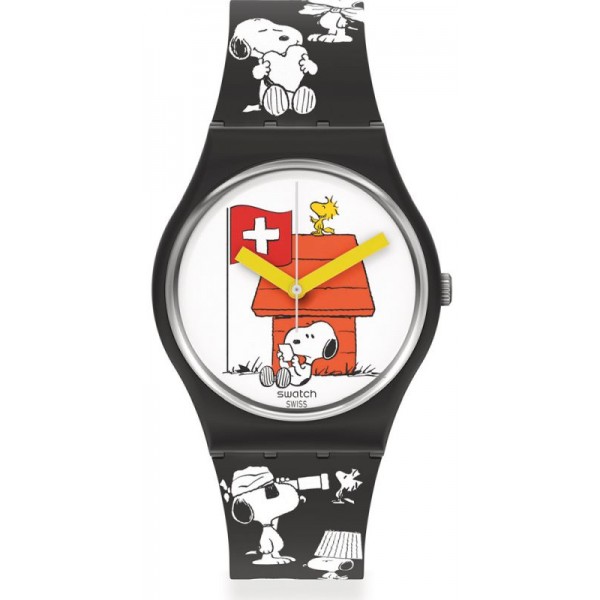 Buy Swatch Watch Peanuts Grande Bracchetto Snoopy SO28Z107