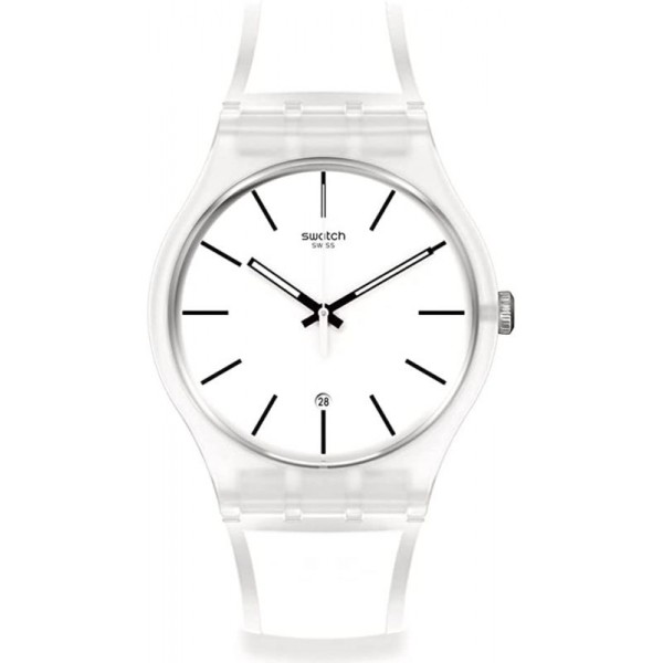 Buy Swatch Unisex Watch New Gent White Trip SO29K401