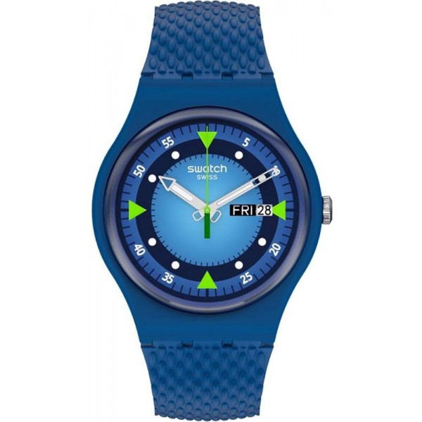 Buy Swatch Unisex Watch New Gent Blue Blend SO29N701