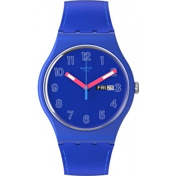 Buy Swatch Unisex Watch New Gent Cobalt Disco SO29N705