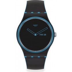 Swatch Unisexuhr New Gent Minimal Line Blue SO29S701